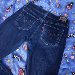 levis too superlow 524 straight leg jeans